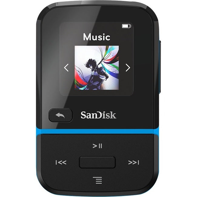 Lecteur MP3 Flash SanDisk Clip Sport Go 32 Go - Bleu