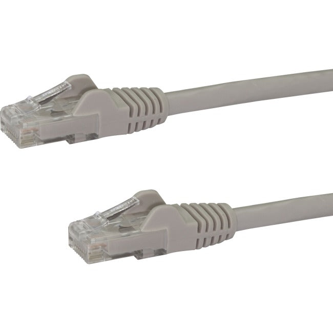 StarTech.com Câble Ethernet CAT6 de 30 cm - Gris Gigabit sans accroc - 100 W PoE UTP 650 MHz Catégorie 6 Cordon de raccordement Câblage certifié UL/TIA