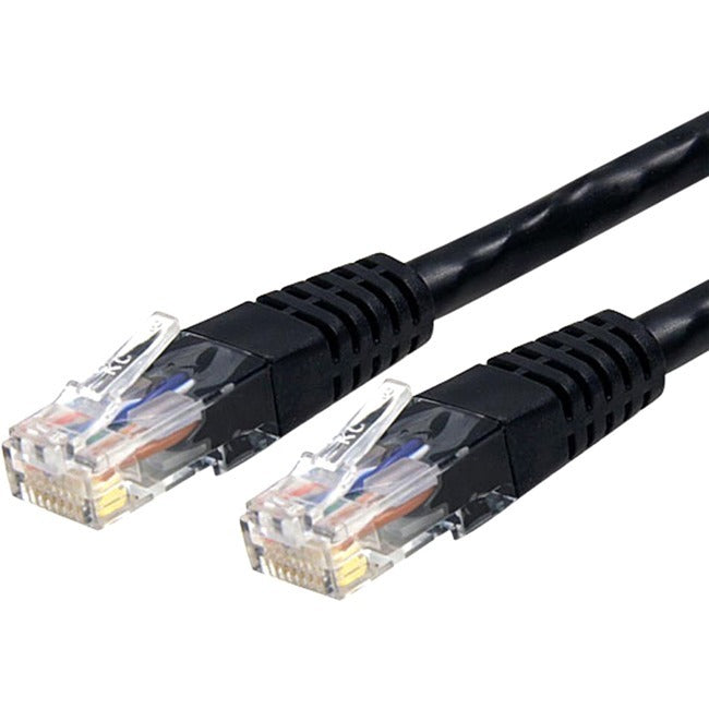 Câble Ethernet CAT6 de 1,5 m de StarTech.com - Gigabit moulé noir - 100 W PoE UTP 650 MHz - Cordon de raccordement de catégorie 6 Câblage certifié UL/TIA