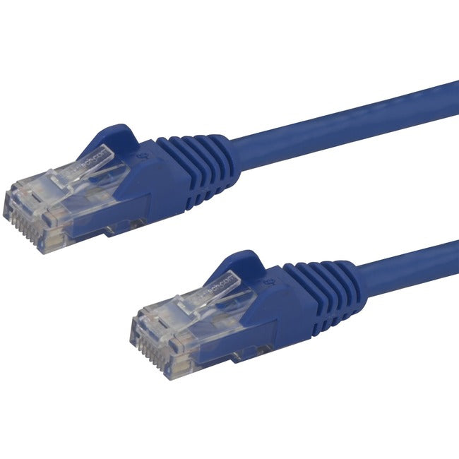 Câble Ethernet 6 pouces CAT6 StarTech.com - Gigabit sans accroc bleu - 100 W PoE UTP 650 MHz Catégorie 6 Cordon de raccordement Câblage certifié UL/TIA