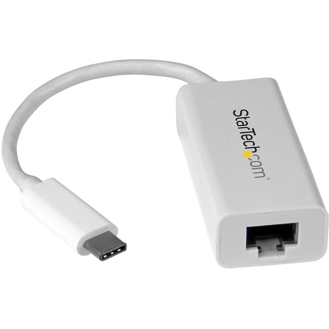 Adaptateur StarTech.com USB-C vers Gigabit Ethernet ? Blanc ? Compatible avec les ports Thunderbolt 3 ? Adaptateur réseau USB de type C