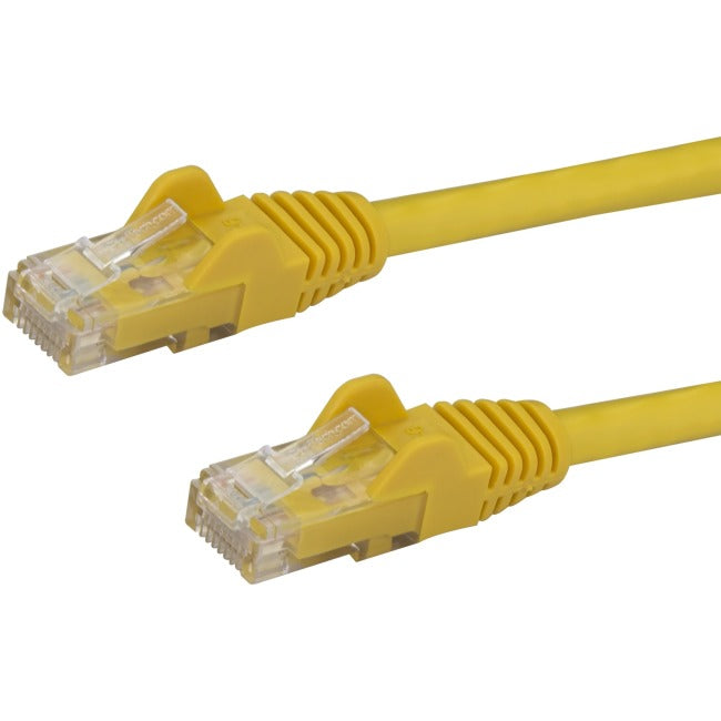 StarTech.com Câble Ethernet CAT6 de 30 cm - Gigabit sans accroc jaune - 100 W PoE UTP 650 MHz Catégorie 6 Cordon de raccordement Câblage certifié UL/TIA