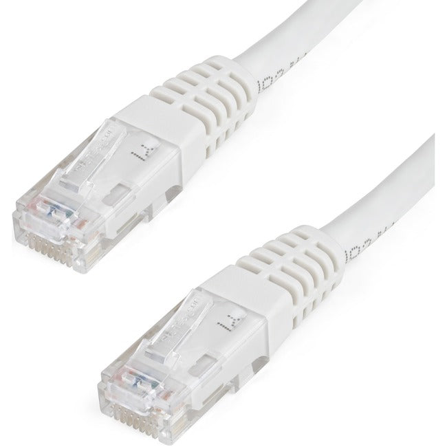 StarTech.com Câble Ethernet CAT6 de 1,2 m - Gigabit moulé blanc - 100 W PoE UTP 650 MHz - Cordon de raccordement de catégorie 6 Câblage certifié UL/TIA