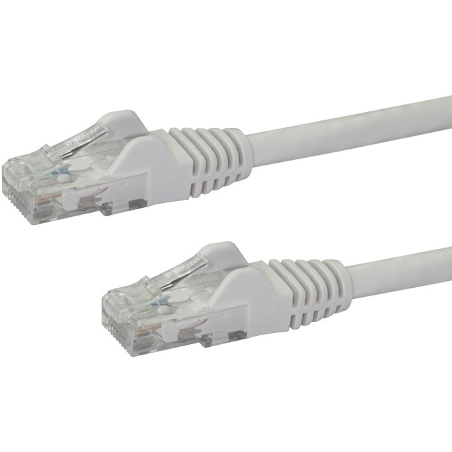 StarTech.com Câble Ethernet CAT6 de 30 cm - Blanc Gigabit sans accroc - 100 W PoE UTP 650 MHz Catégorie 6 Cordon de raccordement Câblage certifié UL/TIA