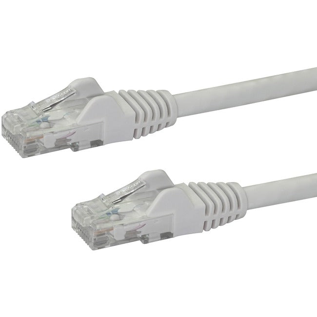 Câble Ethernet CAT6 de 2 pieds de StarTech.com - Gigabit sans accroc blanc - 100 W PoE UTP 650MHz Cordon de raccordement de catégorie 6 Câblage certifié UL/TIA