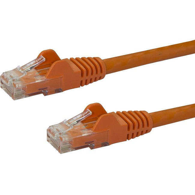 StarTech.com Câble Ethernet CAT6 30,5 m - Orange Snagless Gigabit - 100 W PoE UTP 650 MHz Catégorie 6 Cordon de raccordement Câblage certifié UL/TIA