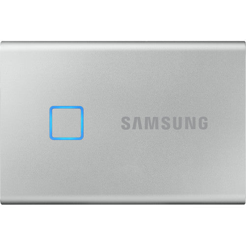 SSD externe portable USB-C T7 Touch Secure de 2 To de Samsung - Argent