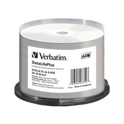 Verbatim 47354 DVD+RDL Hub thermique blanc double couches 8x Pk50