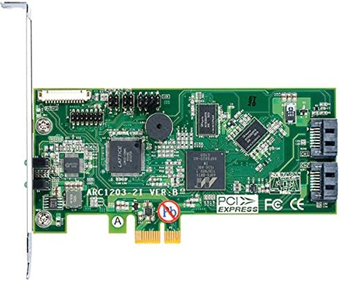 Carte Raid d'entrée de gamme Areca Tech 6 Go pour disque SSD/Sata avec 2 câbles SATA