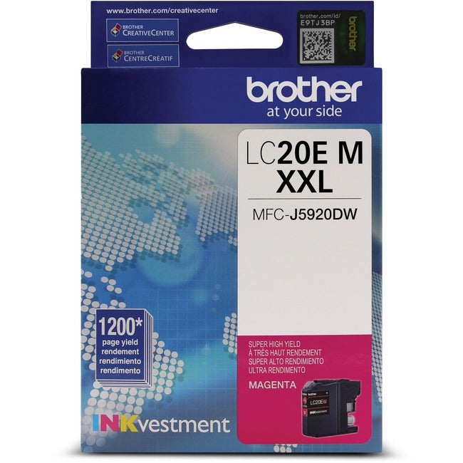 Cartouche d'encre originale Brother INKvestment LC20EMS - Magenta