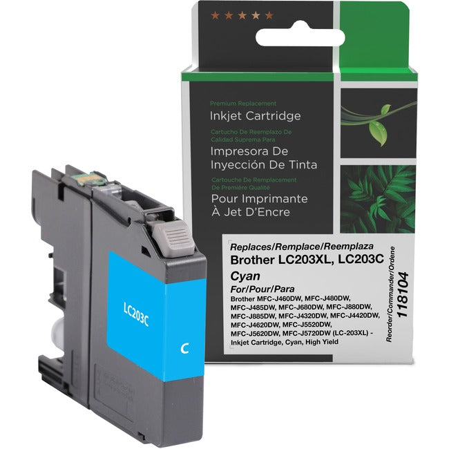Clover Technologies Remanufactured Ink Cartridge - Alternative for Brother - Cyan