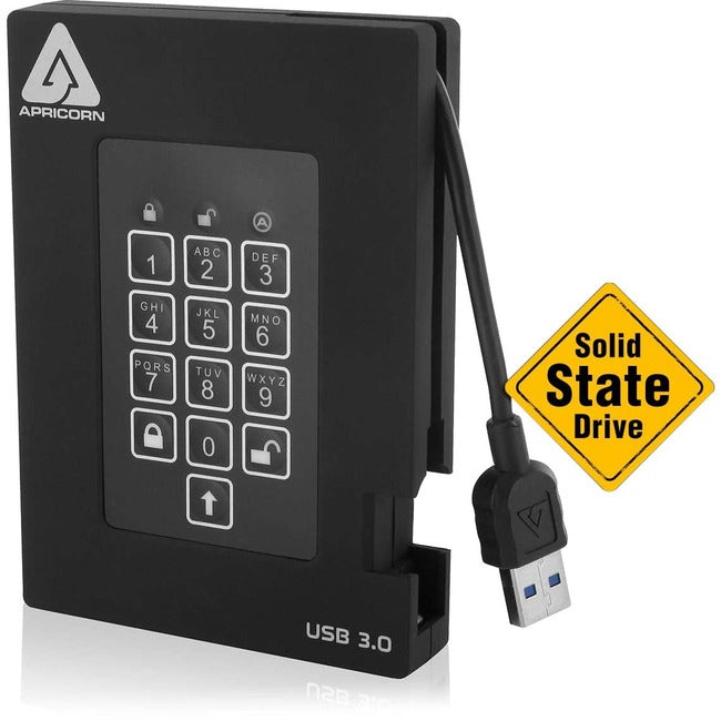 Disque SSD Apricorn Aegis Padlock Fortress A25-3PL256-S4000F 4 To - Externe