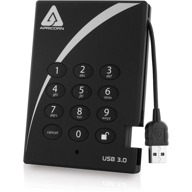 Disque SSD Apricorn Aegis Padlock A25-3PL256-S4000 4 To - Externe
