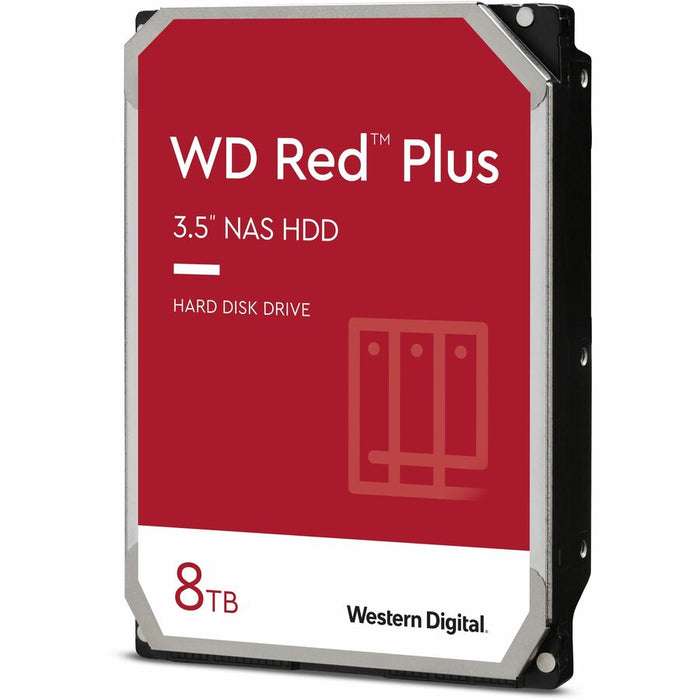 Disque dur WD Red Plus WD80EFPX 8 To - 3,5" interne - SATA (SATA/600) - Méthode d'enregistrement magnétique conventionnel (CMR)