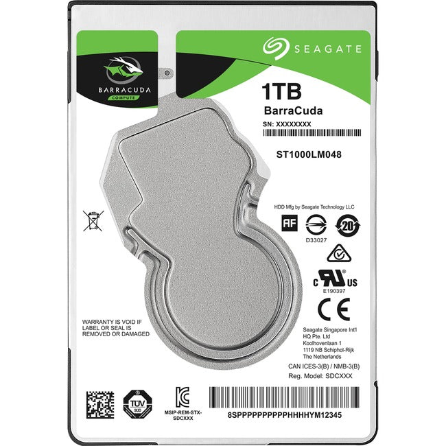 Disque dur Seagate BarraCuda ST1000LM048 1 To - Interne 2,5" - SATA (SATA/600)