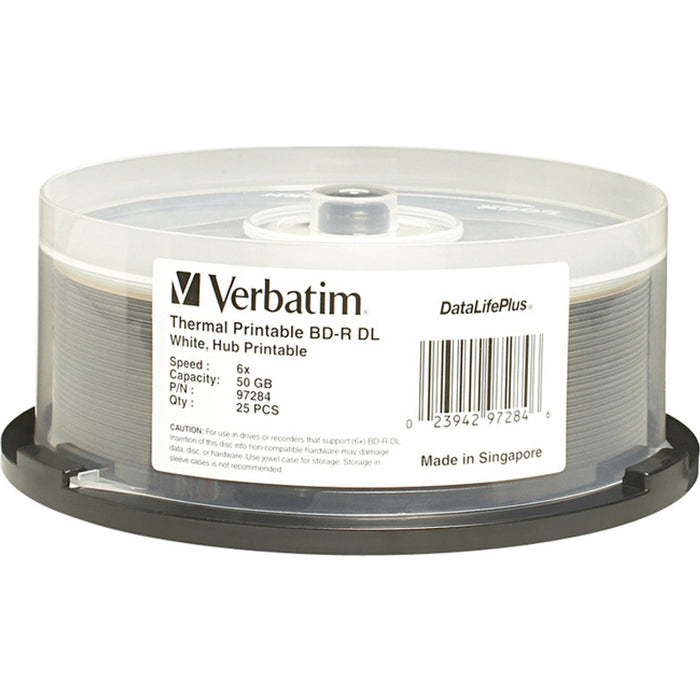 VERBATIM BLU RAY 97284 50 GB BLANC THERMAL B25