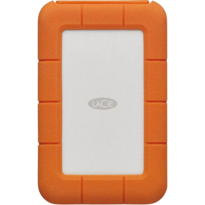 LaCie Rugged USB-C External hard drive viewed from the front