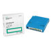 HPE LTO-9 Ultrium case standing on the left and tape laying on the right