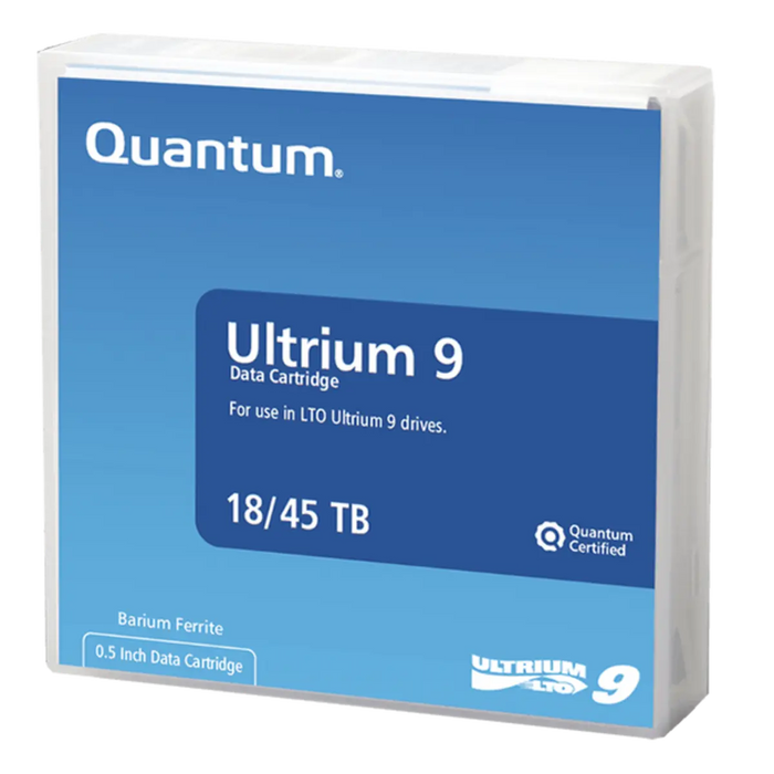Quantum Ultrium LTO 9 case viewed from the front and angled to the left