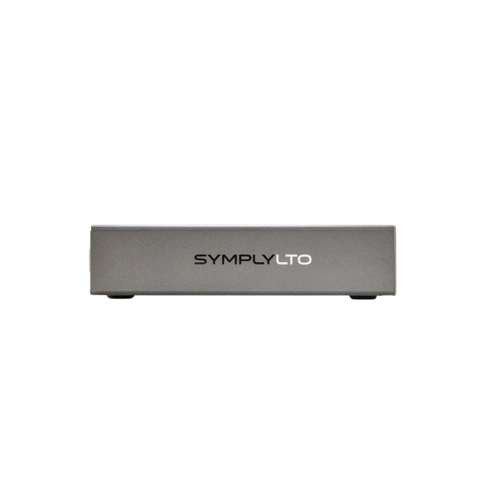 SymplyPRO SAS Lecteur de bande LTO de bureau vu de côté