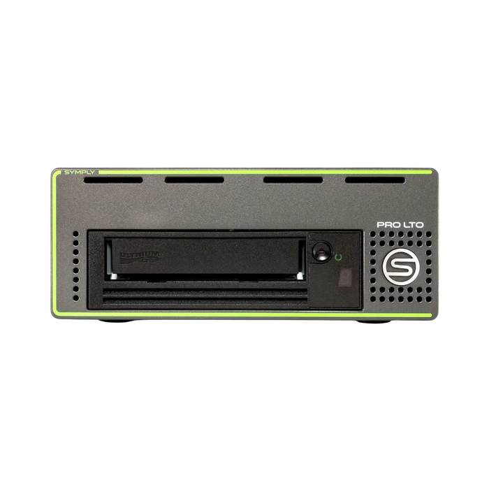 SymplyPRO Thunderbolt 3 compact desktop form factor viewed from the front