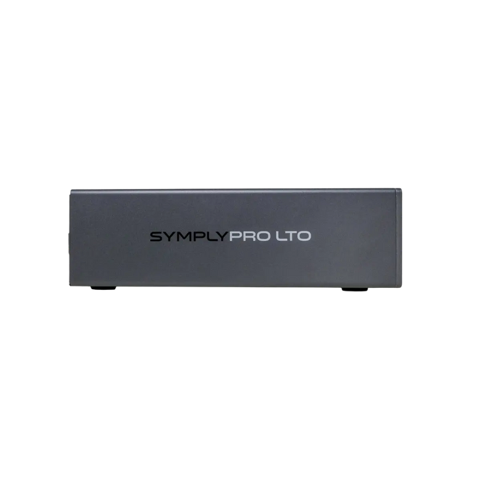SymplyPRO Thunderbolt 3 compact desktop form factor viewed from the side