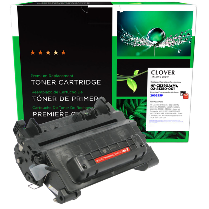 Clover Imaging Group Clover Imaging Remanufactured Micr Toner Cartridge Alternative For Hp Ce390a, Tr