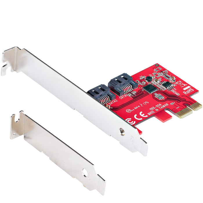Startech Sata Iii 6gbps Pcie 2.0 X1 Card - Sata Expansion Adapter Card - 2-port Sata To P