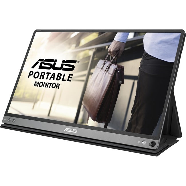 Moniteur LCD Asus ZenScreen MB16AC 15,6" Full HD - 16:9 - Gris Foncé, Noir