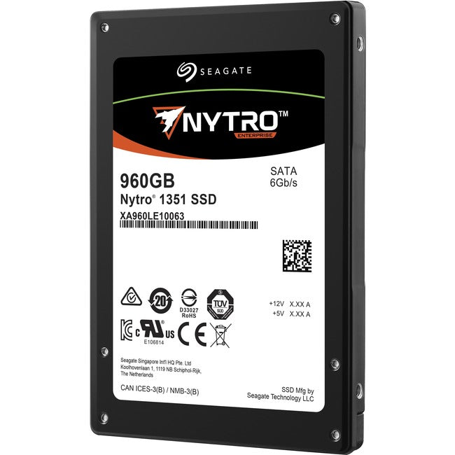 Disque SSD Seagate Nytro 1000 XA960LE10063 960 Go - Interne 2,5" - SATA (SATA/600)