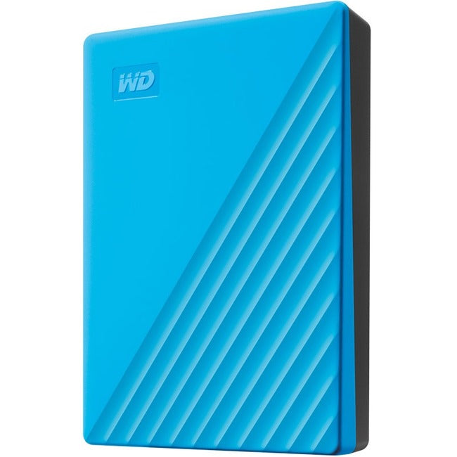 WD My Passport 4TB WDBPKJ0040BBL-WESN Portable Hard Drive - External - Blue