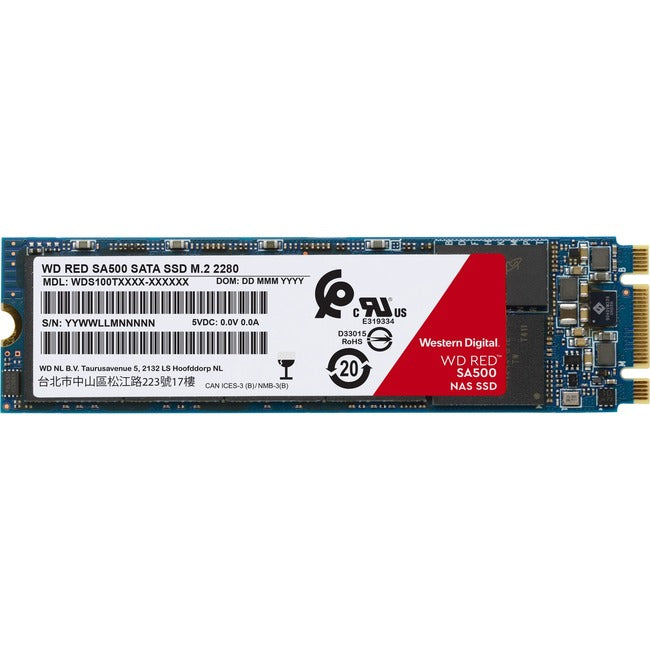 Disque SSD WD Red WDS500G1R0B 500 Go - Interne M.2 2280 - SATA (SATA/600)