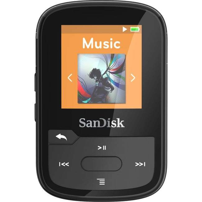 SanDisk Clip Sport Plus 16 GB Flash MP3 Player - Black