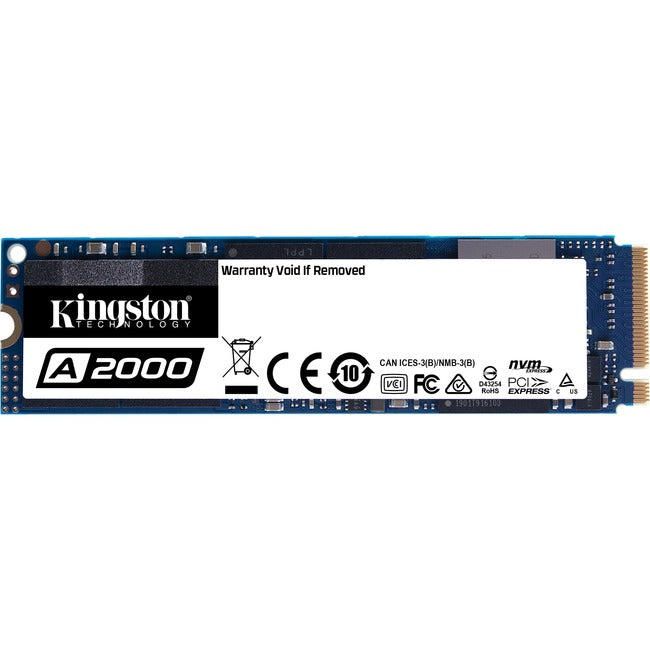 Disque SSD Kingston A2000 1 To - Interne M.2 2280 - PCI Express (PCI Express 3.0 x4)