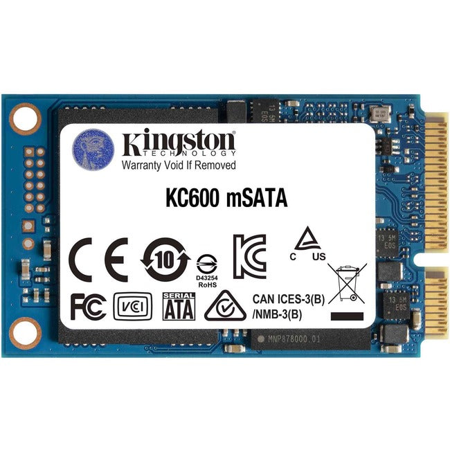 Disque SSD Kingston KC600 1 To - Interne mSATA - SATA (SATA/600)
