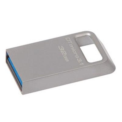 Kingston 32GB DTMicro USB 3.1/3.0 Type-A Metal Ultra-compact Flash Drive