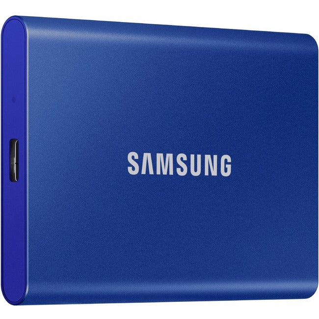 Disque SSD portable Samsung T7 MU-PC2T0H/AM 2 To - Externe - PCI Express NVMe - Bleu indigo