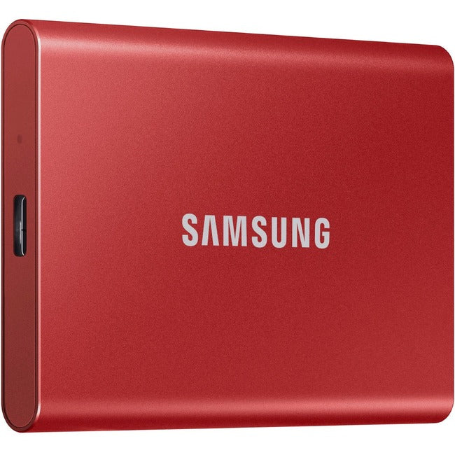 Samsung T7 1 TB Portable SSD USB-C External - PCI Express NVMe - Metallic Red