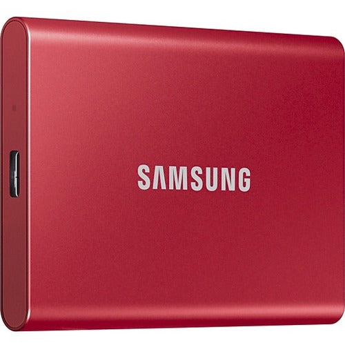 SSD externe portable USB-C Samsung T7 2 To - PCI Express NVMe - Rouge métallisé