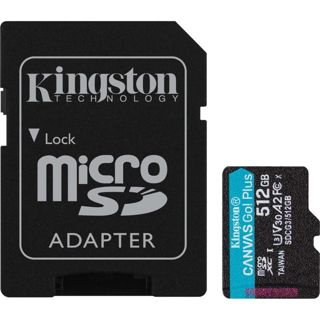 Toile Kingston Allez ! Plus 512 Go de classe 10/UHS-I (U3) microSDXC