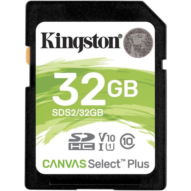 Kingston Canvas Select Plus 32 Go Classe 10/UHS-I (U1) SDHC - 1 Pack