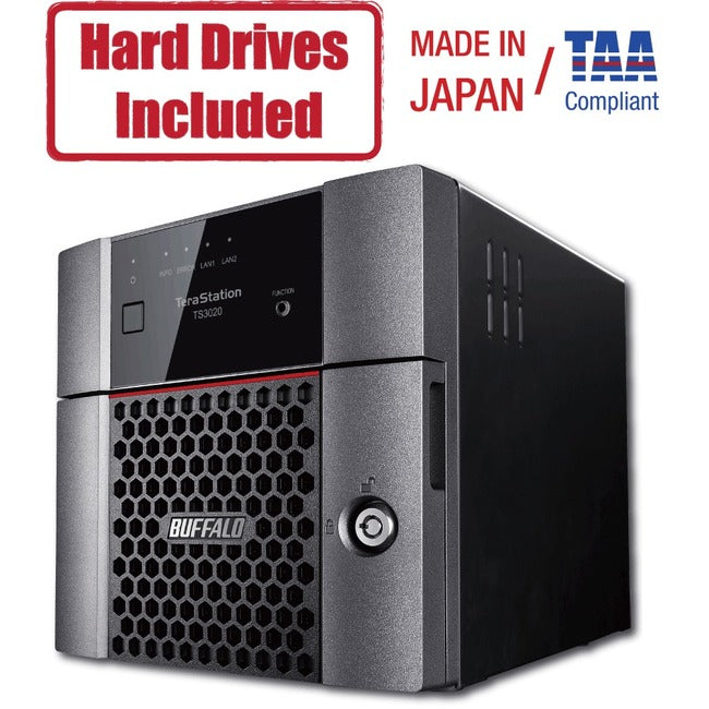 Buffalo TeraStation 3220DN Desktop 8 TB NAS Hard Drives Included