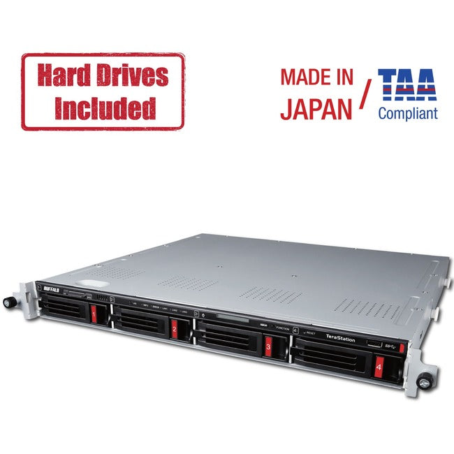 Buffalo TeraStation 5410RN Rackmount 16 TB NAS Hard Drives Included (2 x 8TB)