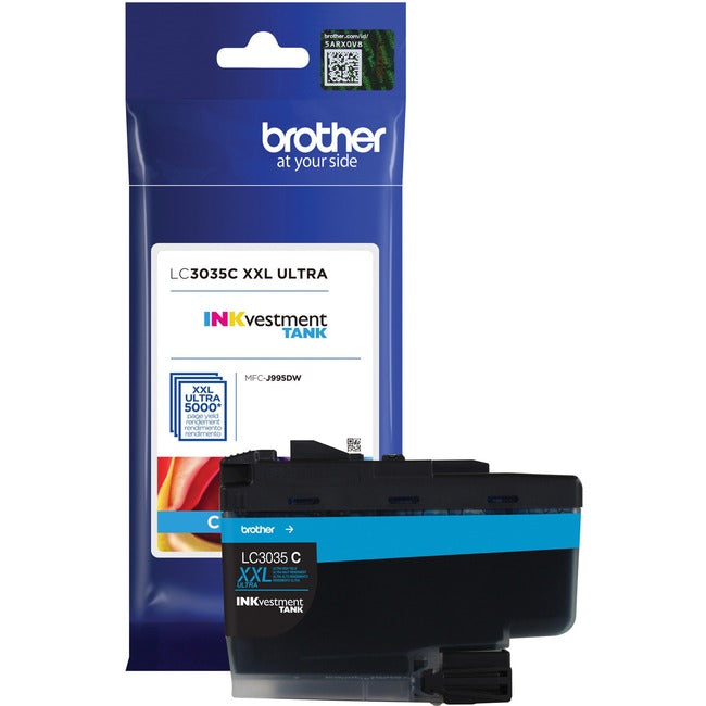 Cartouche d'encre originale Brother INKvestment LC3035CS - Cyan