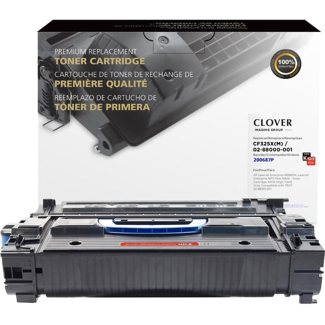 Clover Technologies Remanufactured MICR Toner Cartridge - Alternative for HP, Troy 25X - Black
