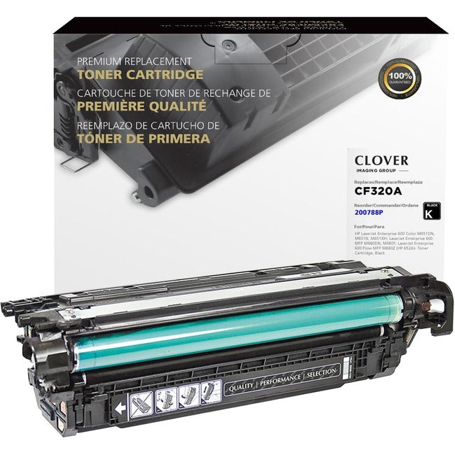 Cartouche de toner remanufacturée Clover Technologies - Alternative pour HP 652A - Noir