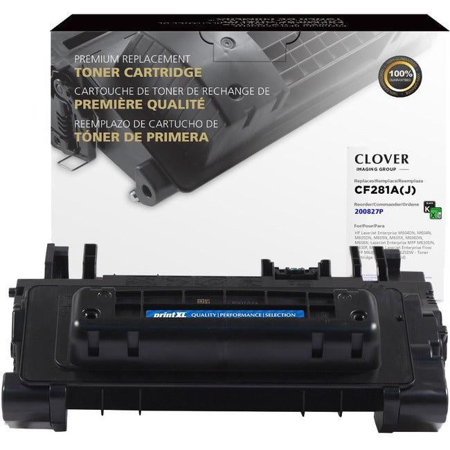 Cartouche de toner remanufacturée Clover Technologies - Alternative pour HP 81A - Noir