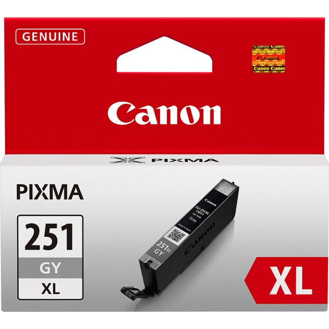 Cartouche d'encre d'origine Canon CLI-251GY XL - Gris