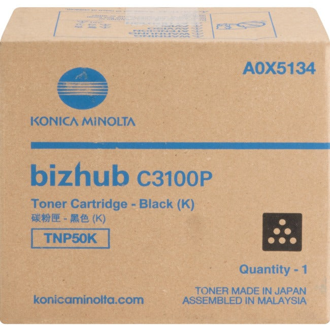 Cartouche de toner d'origine Konica Minolta TNP50K - Noir