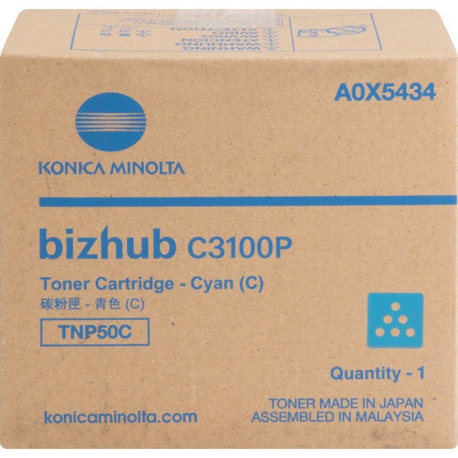 Cartouche de toner d'origine Konica Minolta TNP50C - Cyan